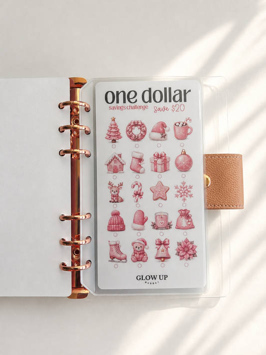 CHRISTMAS MINI SAVINGS CHALLENGE IN PINK