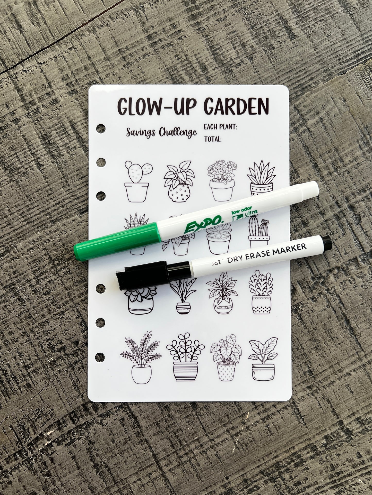 GLOW UP GARDEN TRACKER